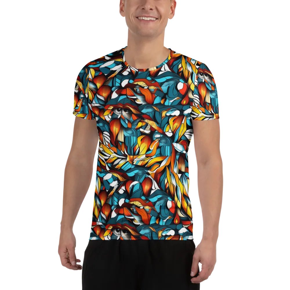 Ember Petal on Men's Athletic T-Shirt — Front