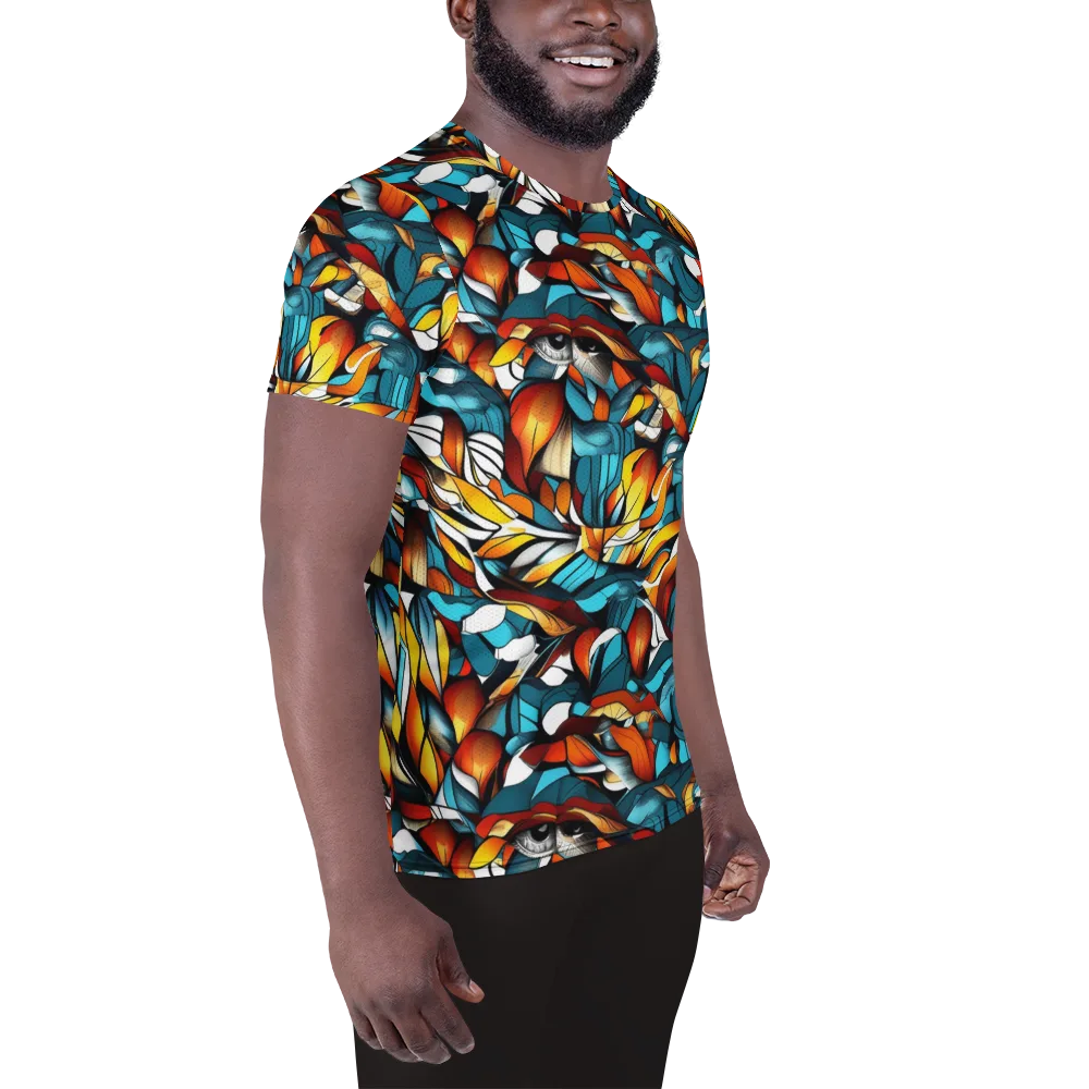 Ember Petal on Men's Athletic T-Shirt — Right