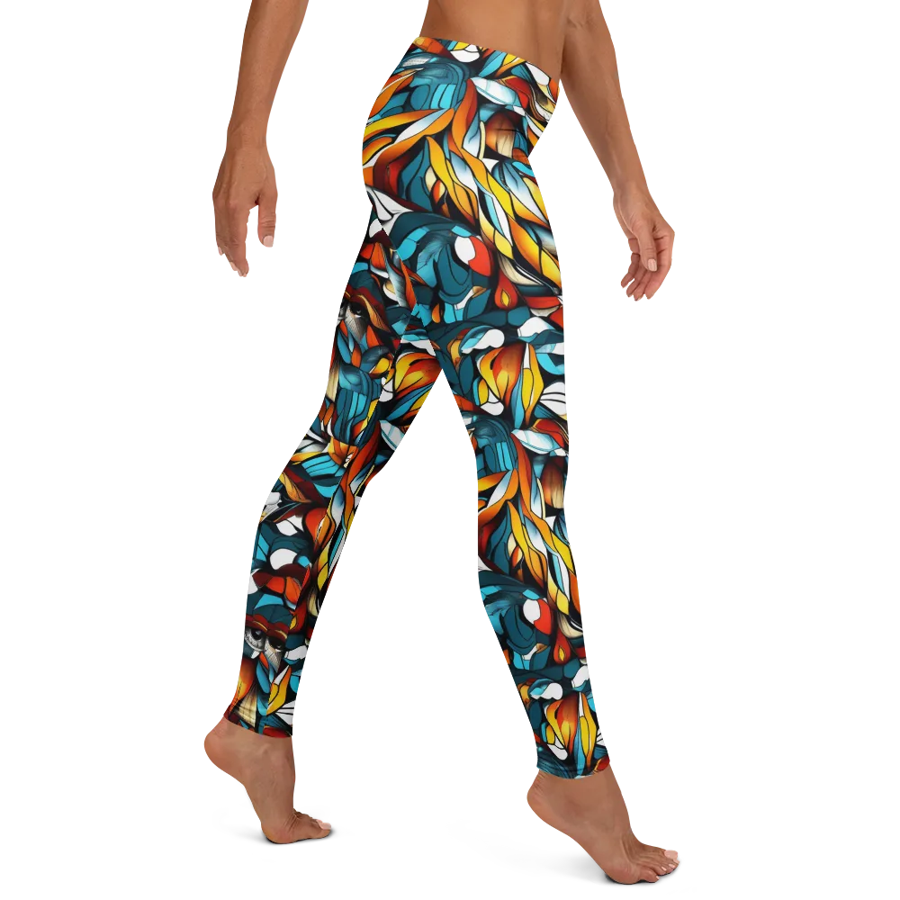 Ember Petal on Leggings — Right