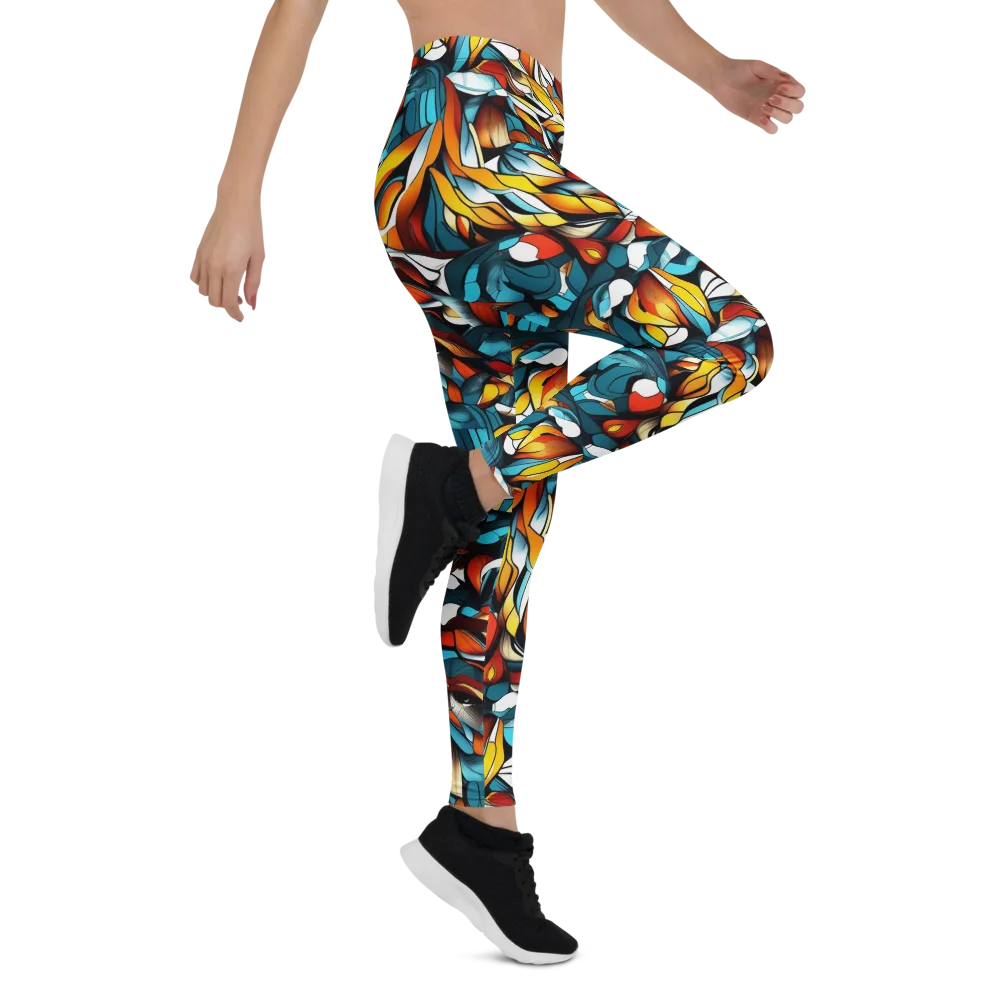 Ember Petal on Leggings — Right