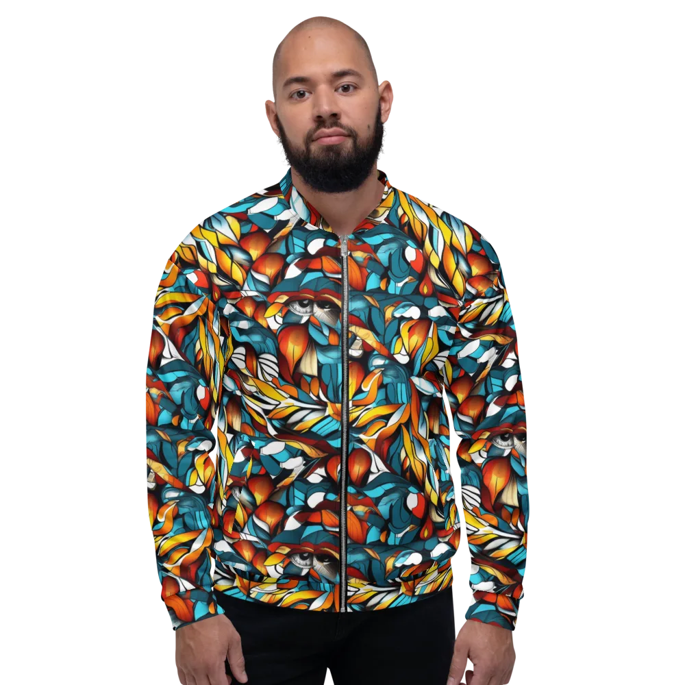 Ember Petal on Bomber Jacket — Front