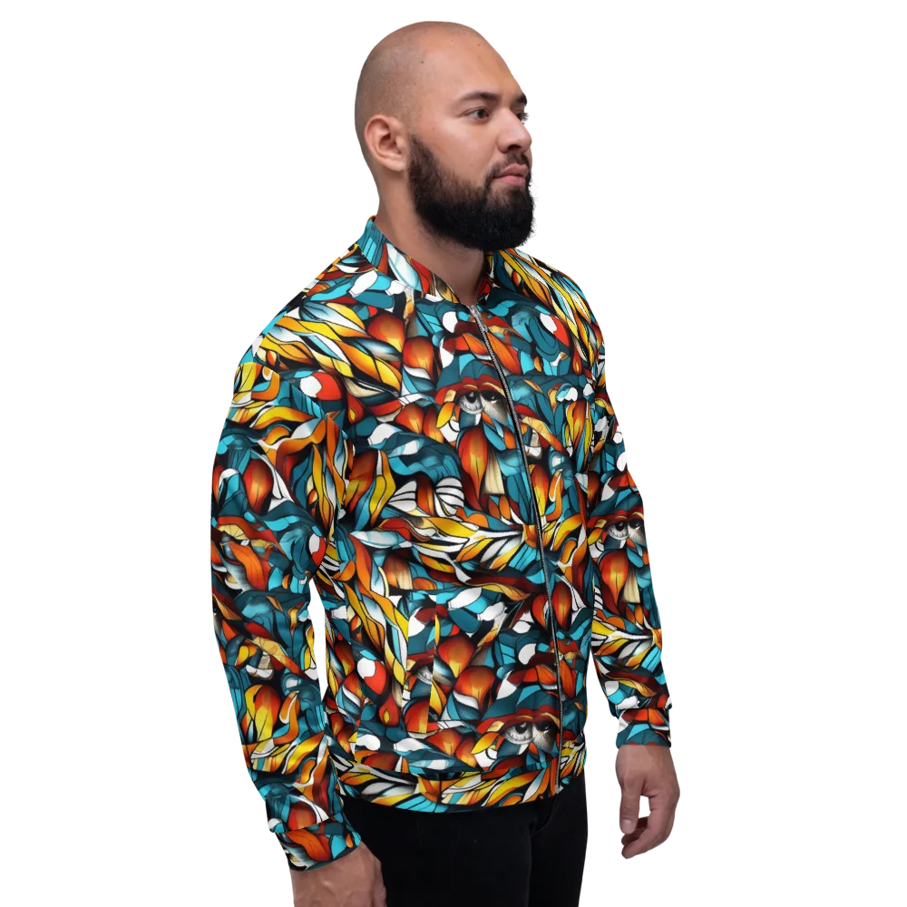 Ember Petal on Bomber Jacket — Right