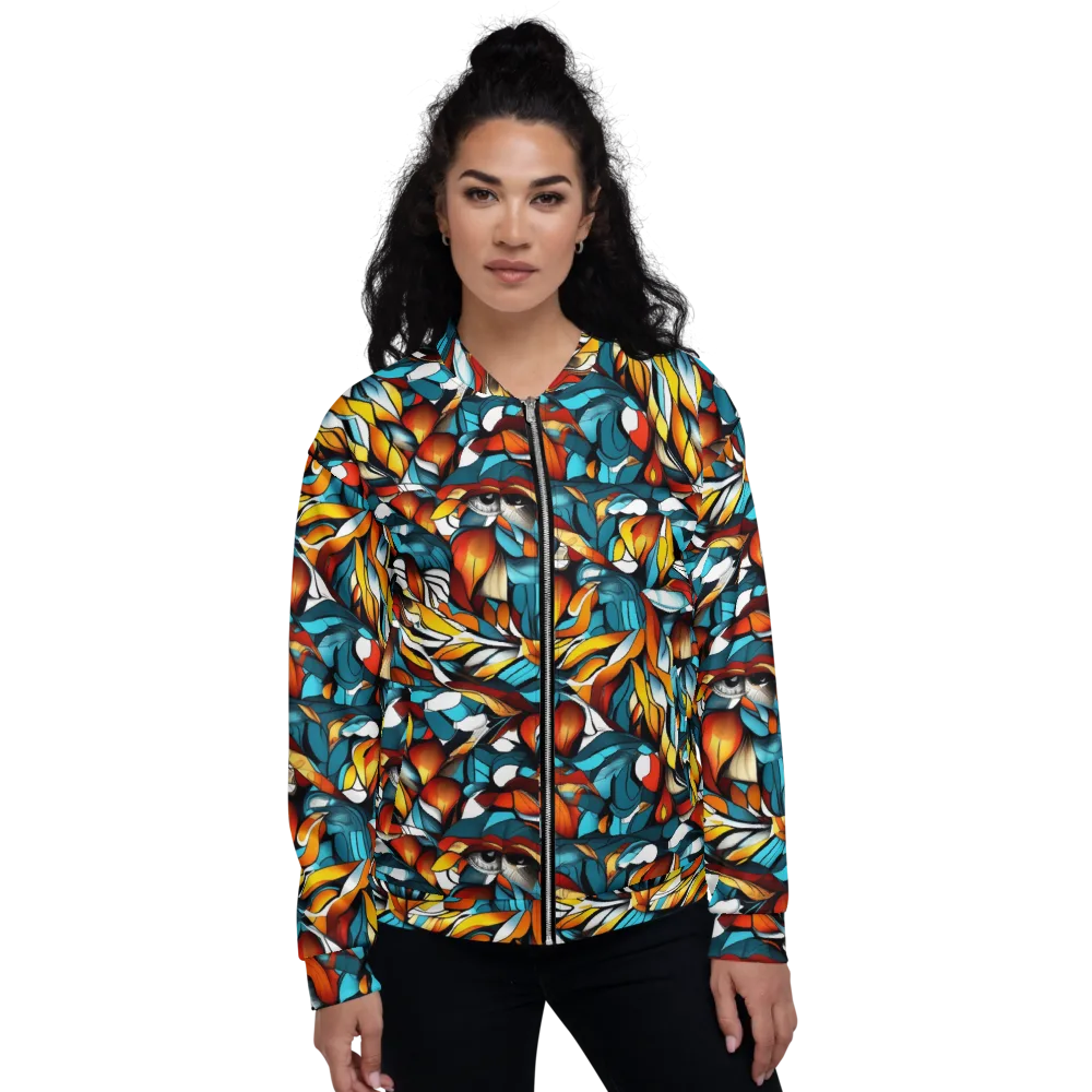 Ember Petal on Bomber Jacket — Front