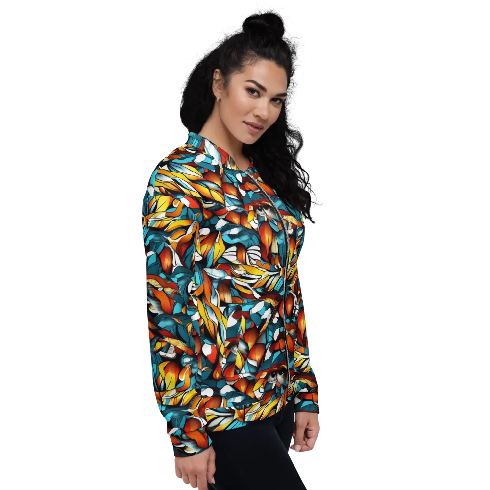 Ember Petal on Bomber Jacket — Right