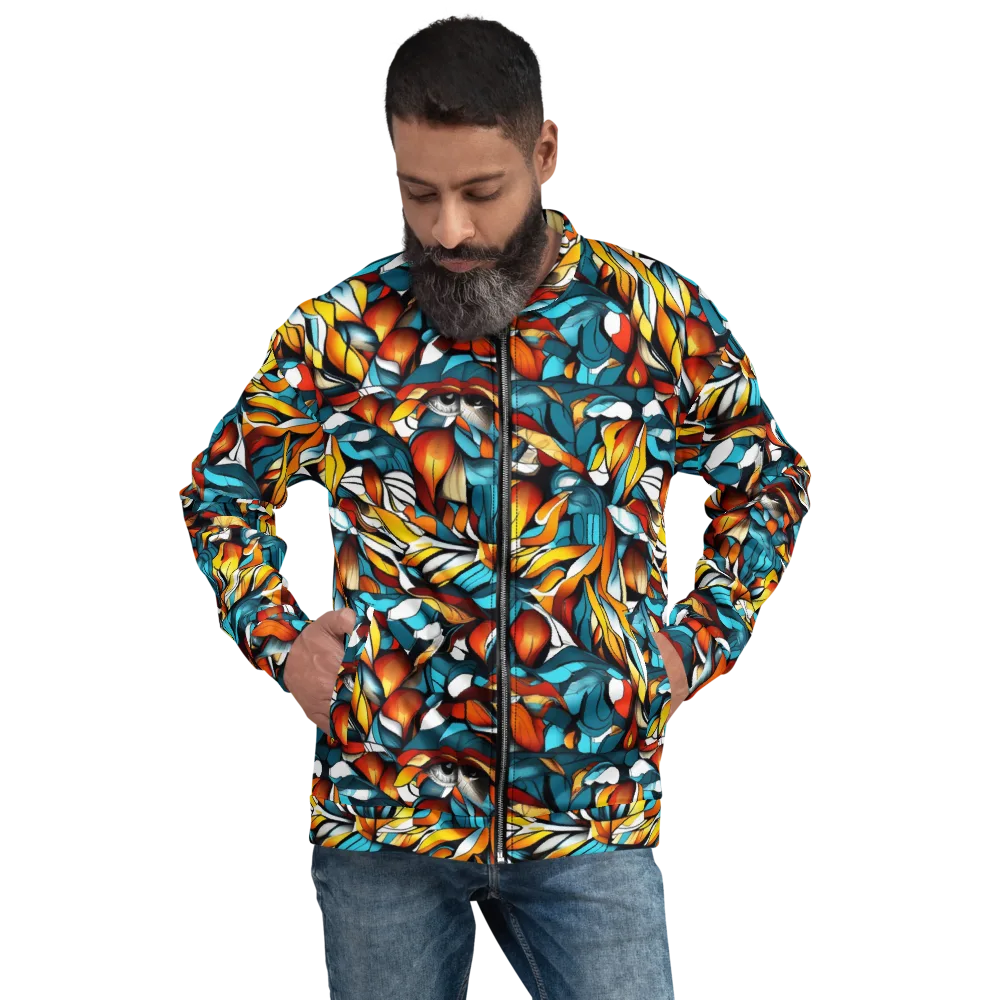 Ember Petal on Bomber Jacket — Front
