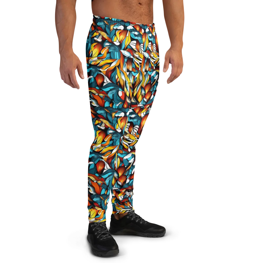 Ember Petal on Men's Joggers — Right