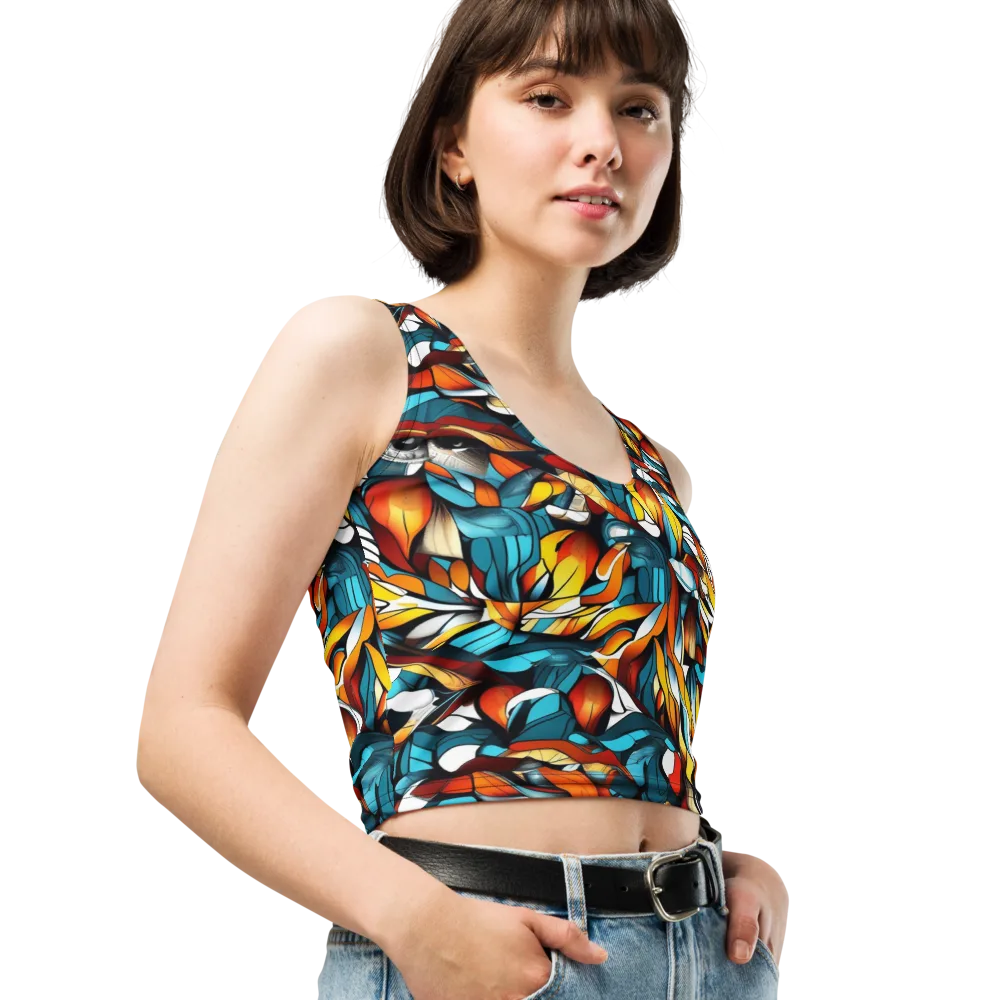 Ember Petal on Crop Top — Right Front