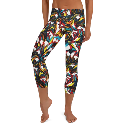 Inferno Botanica on a Capri Leggings