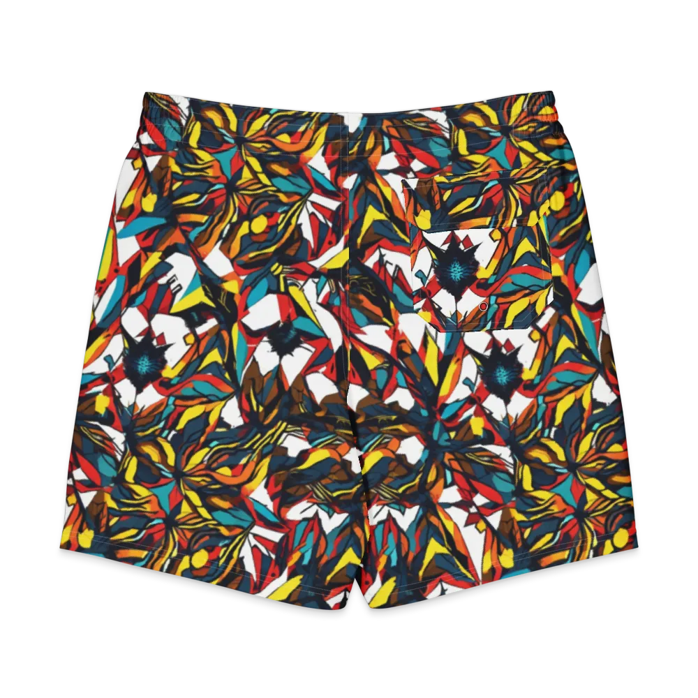 Inferno Botanica on Men's Board Shorts — Back