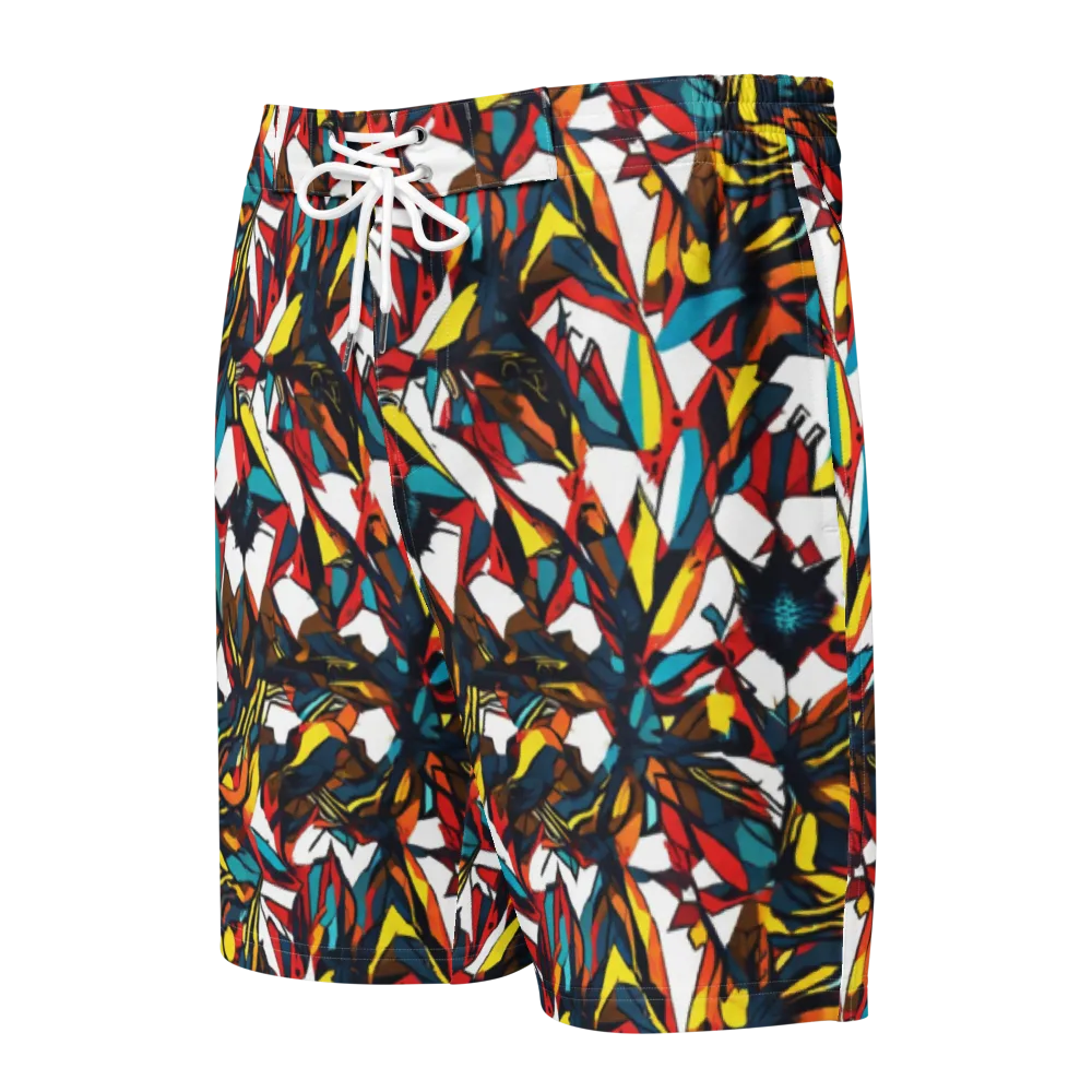 Inferno Botanica on Men's Board Shorts — Front