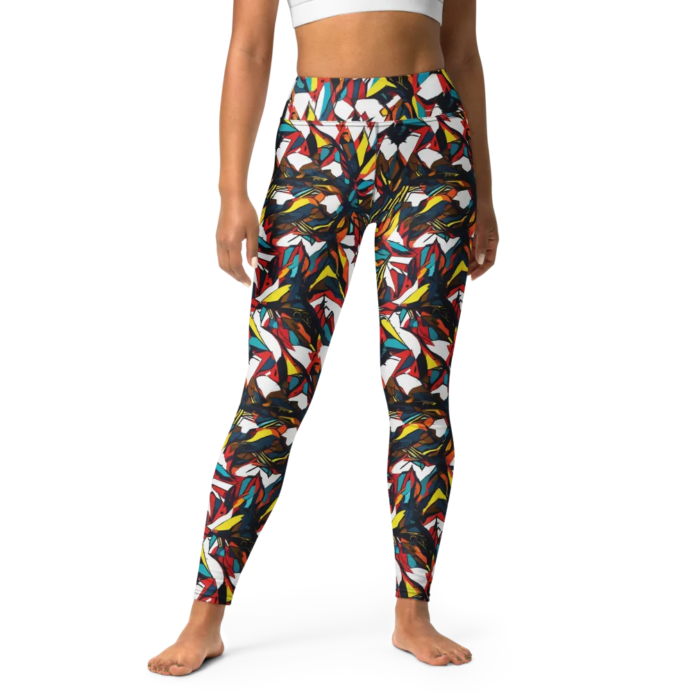 Inferno Botanica on Yoga Leggings — Front