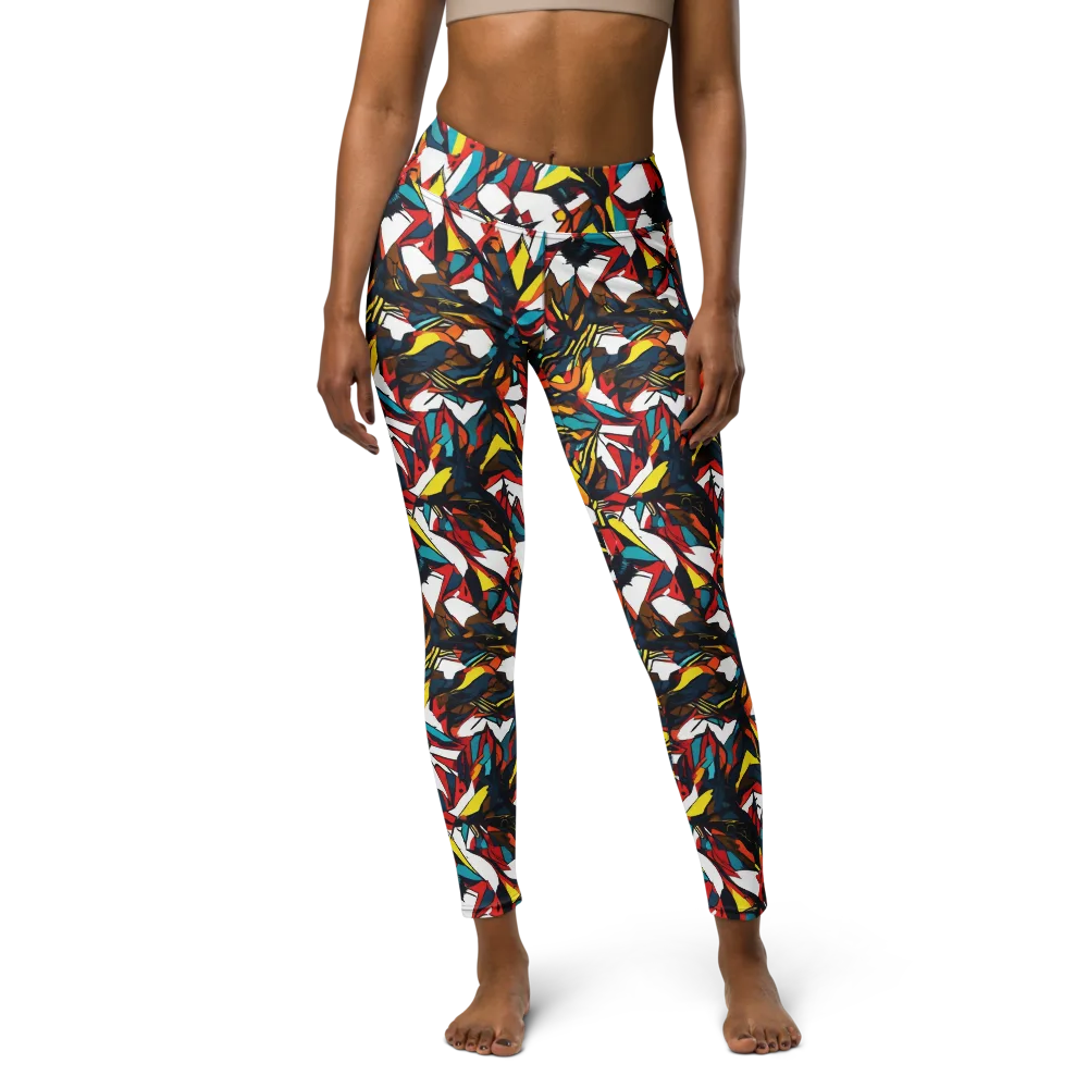 Inferno Botanica on Yoga Leggings — Front
