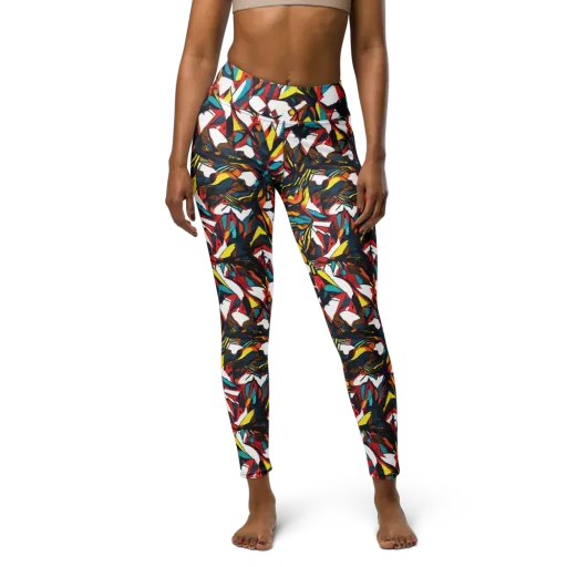 Inferno Botanica on a Yoga Leggings