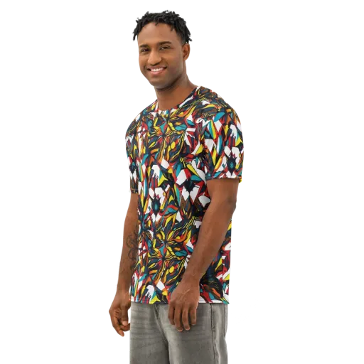 Inferno Botanica on a Men's Cotton Crew Neck T-Shirt