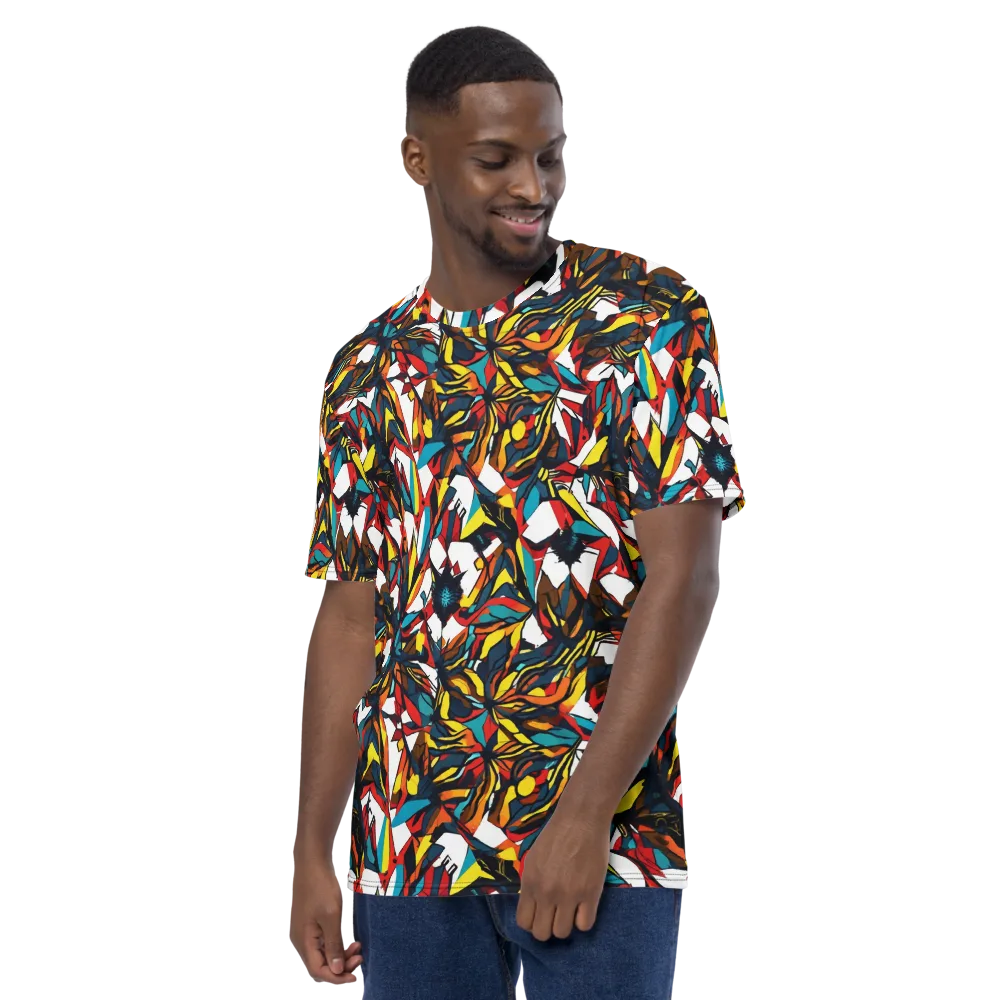 Inferno Botanica on Men's Crew Neck T-Shirt — Left