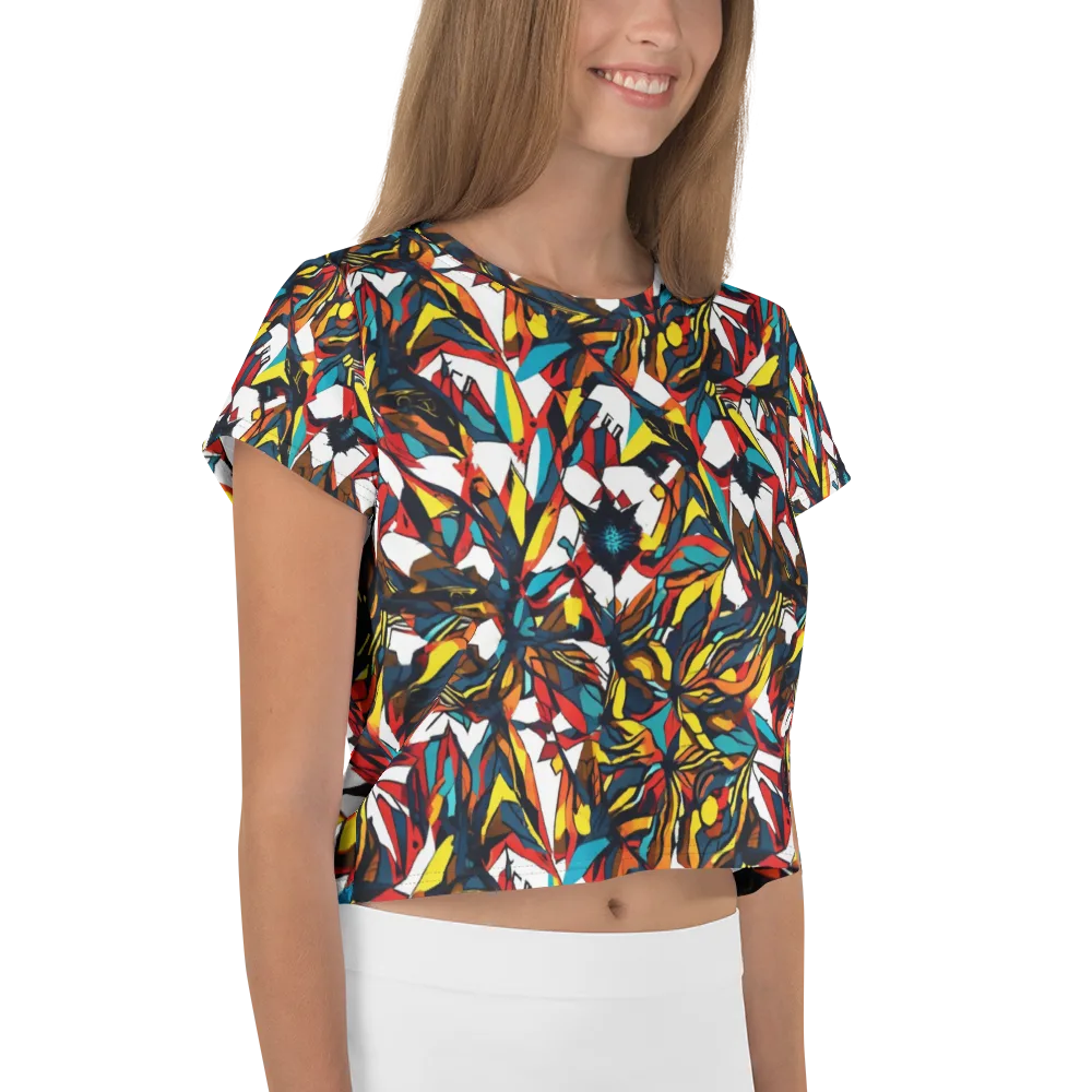 Inferno Botanica on Crop Tee — Right