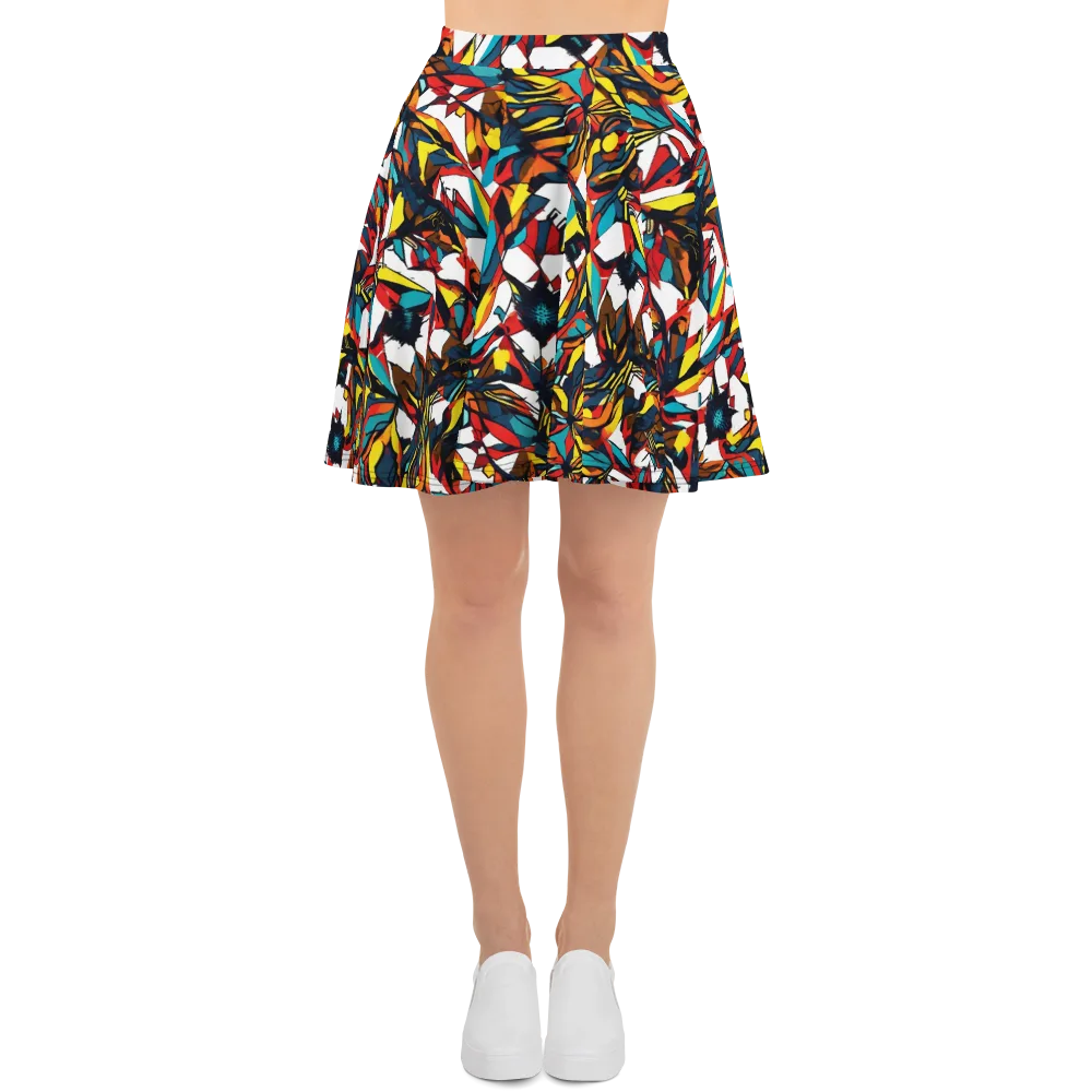 Inferno Botanica on Skater Skirt — Front