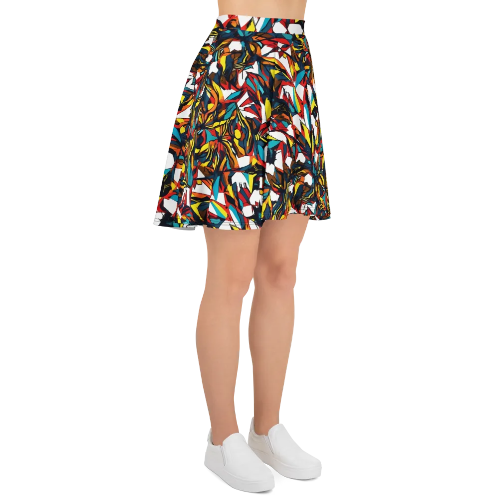 Inferno Botanica on Skater Skirt — Right