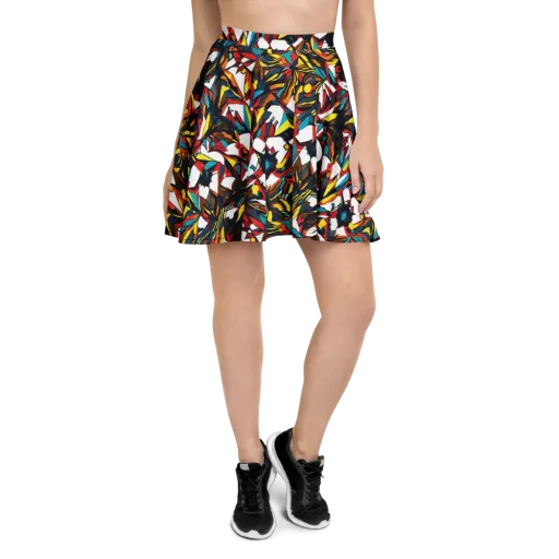 Inferno Botanica on a Skater Skirt