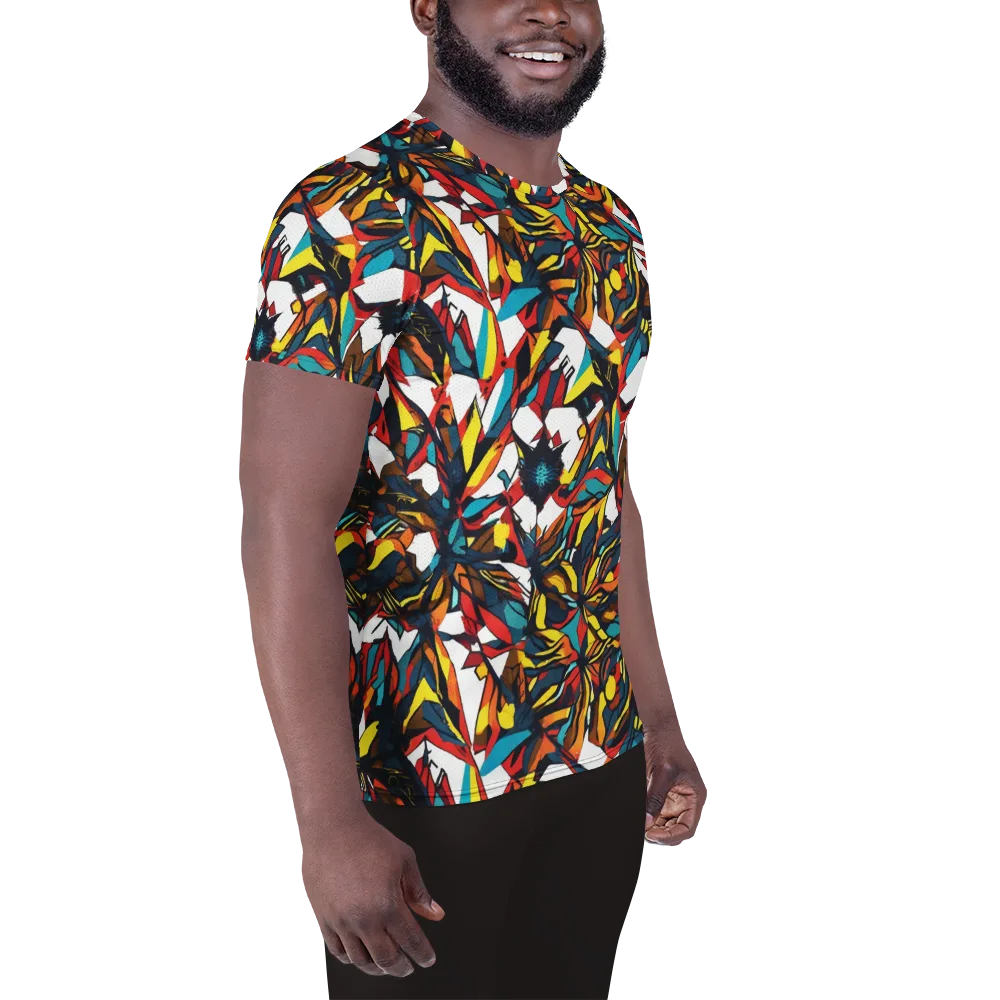Inferno Botanica on Men's Athletic T-Shirt — Right