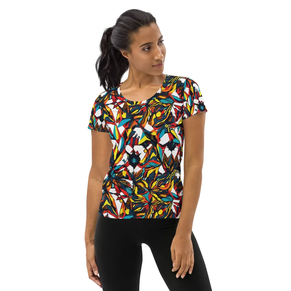 Inferno Botanica on Women's Athletic T-Shirt — Front