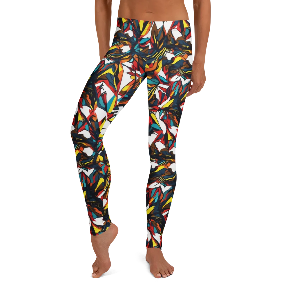 Inferno Botanica on Leggings — Front