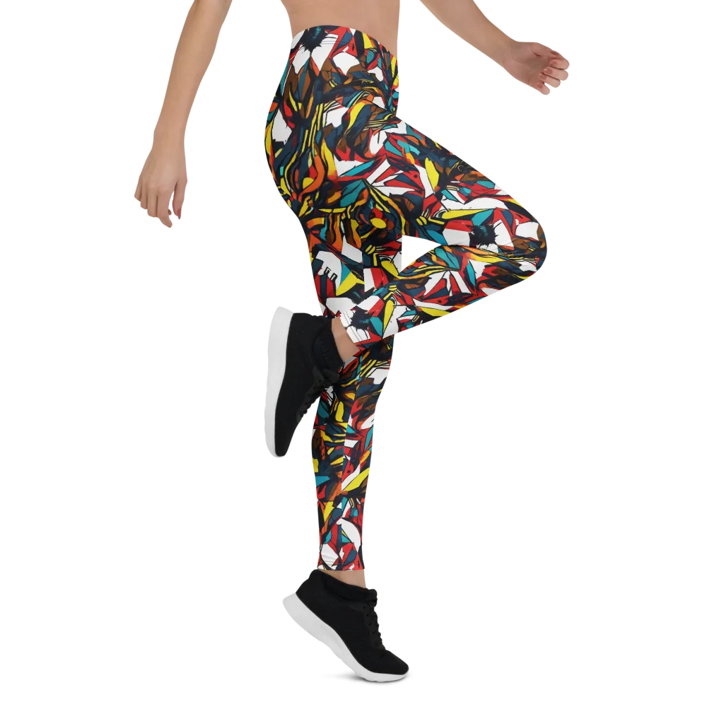 Inferno Botanica on Leggings — Right