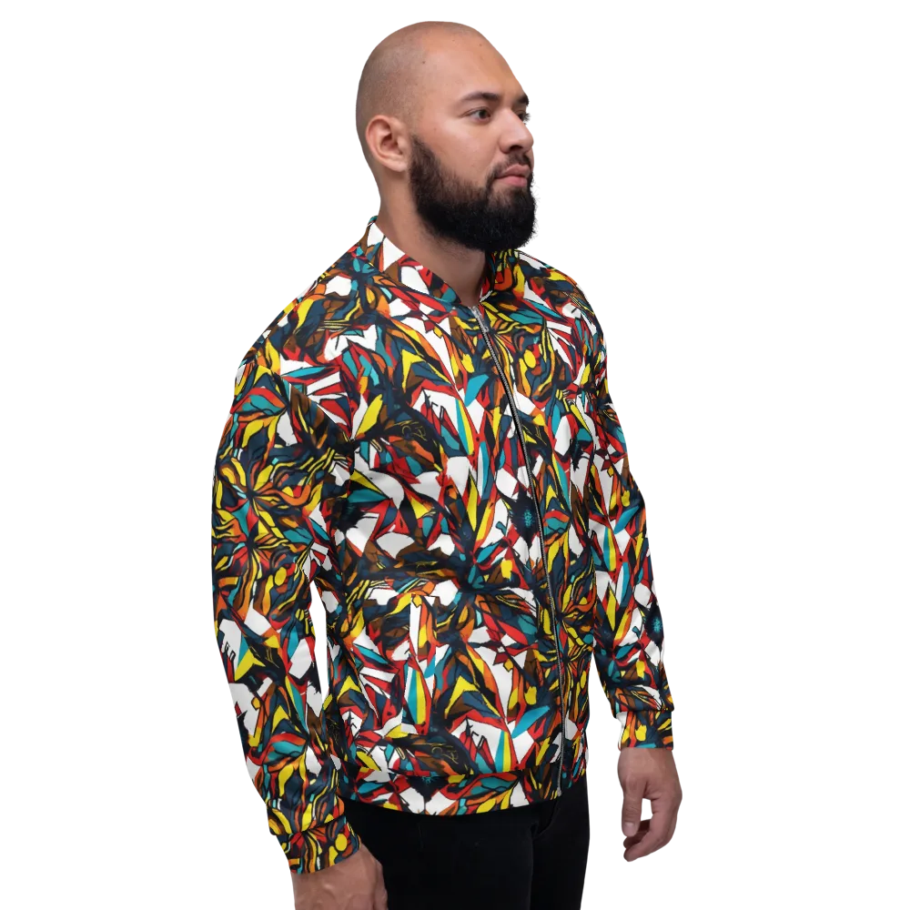 Inferno Botanica on Bomber Jacket — Right