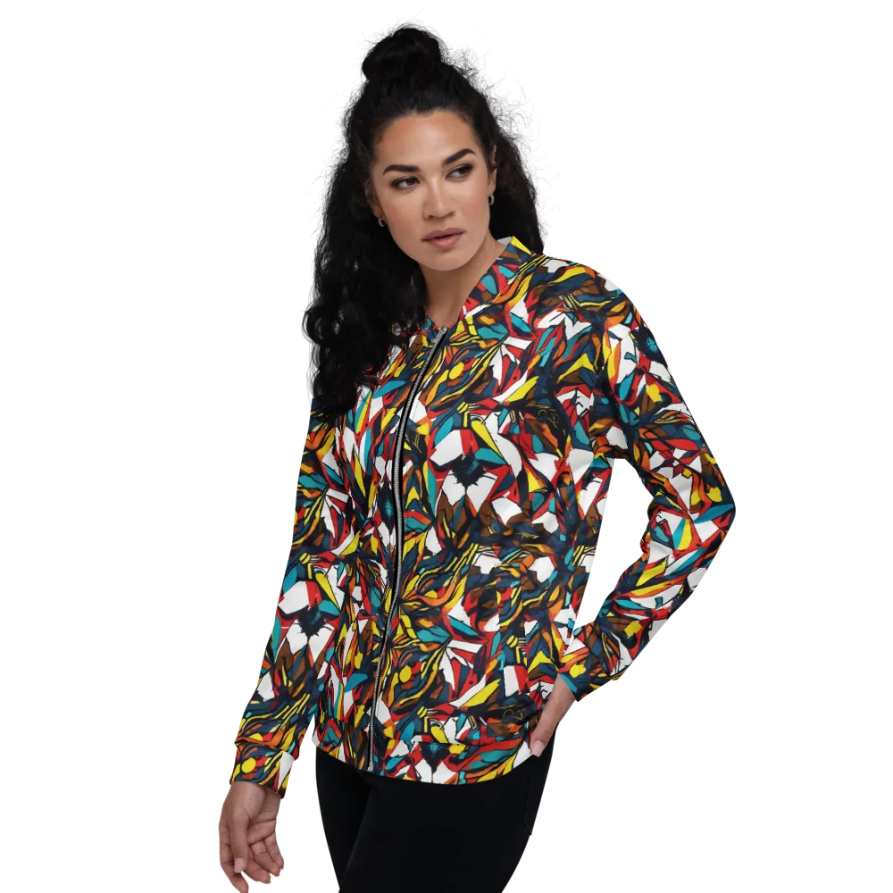 Inferno Botanica on Bomber Jacket — Left