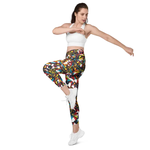 Inferno Botanica on a Leggings with Pockets