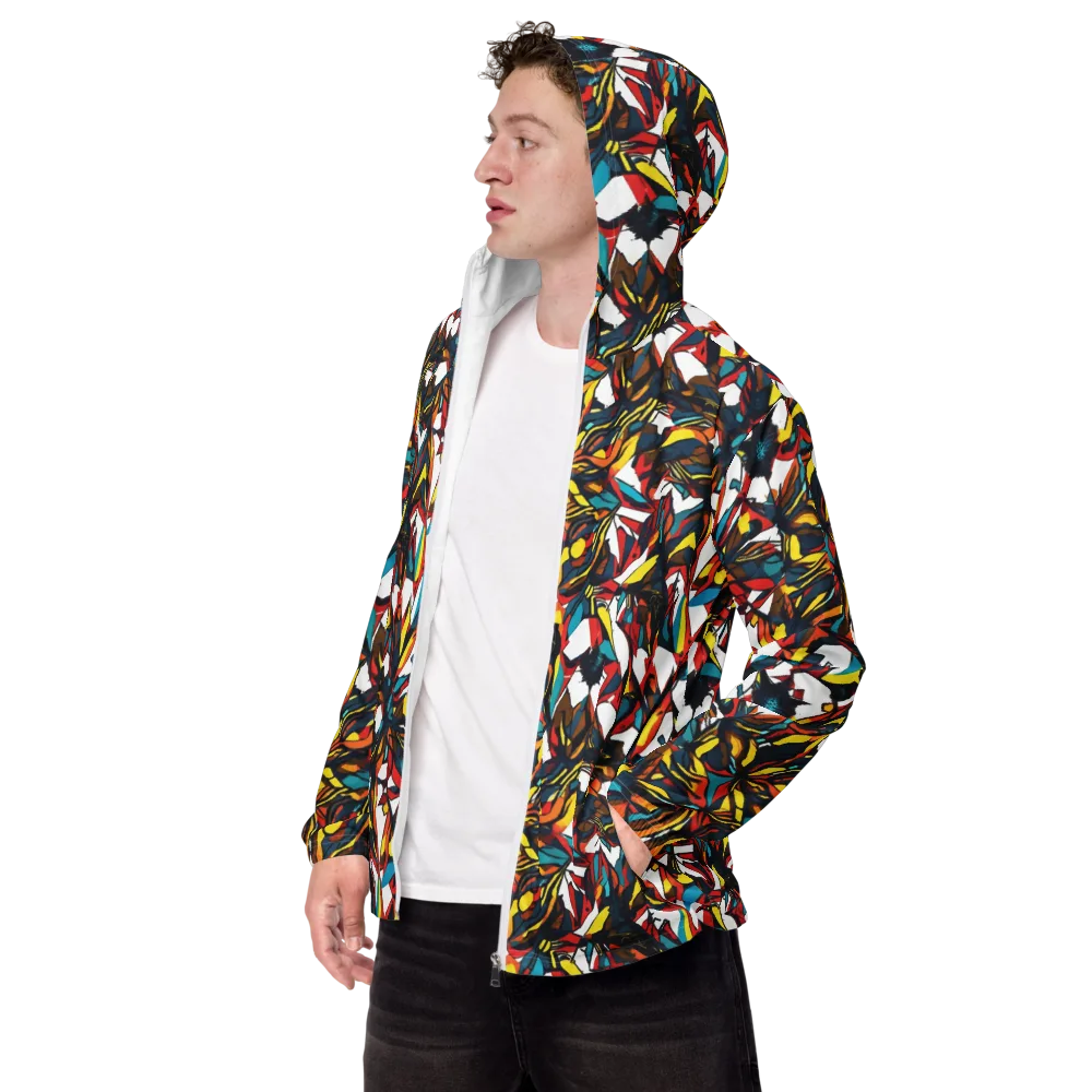 Inferno Botanica on Men's Windbreaker — Left Front