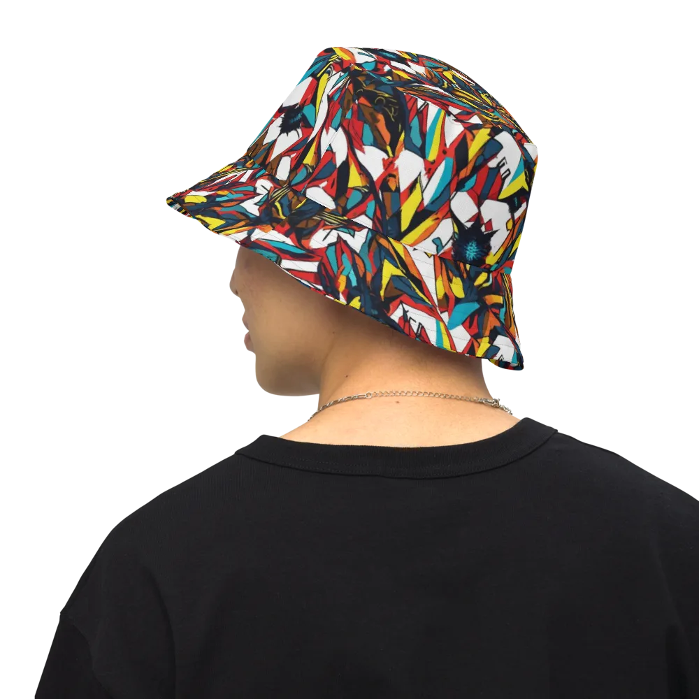 Inferno Botanica on Reversible Bucket Hat — Back Inside