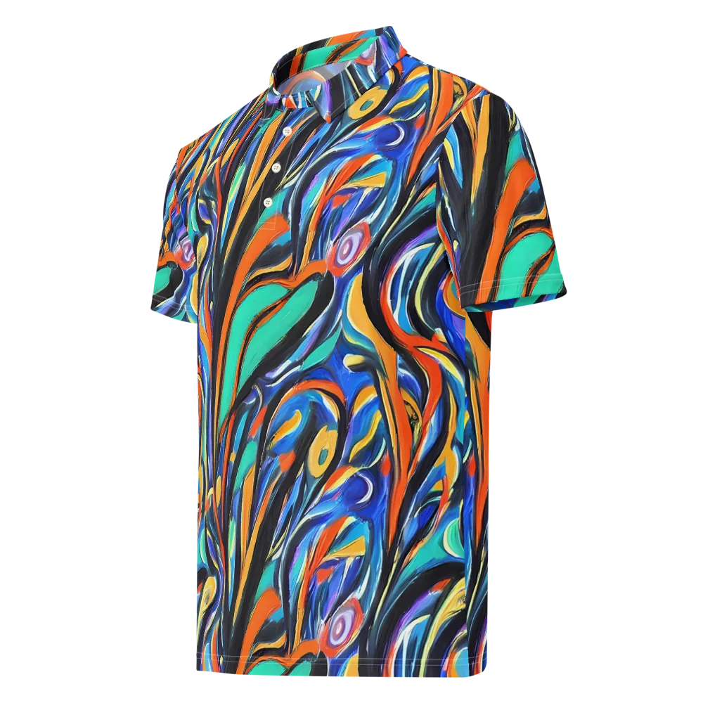 Carr's Whirl on Men's Slim Fit Polo Shirt — Left Front