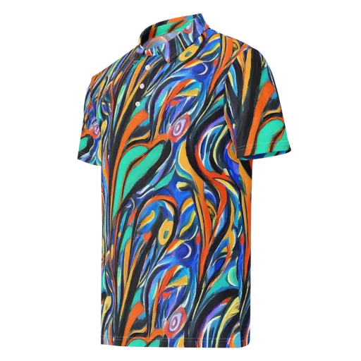 Carr's Whirl on a Men's Slim Fit Polo Shirt