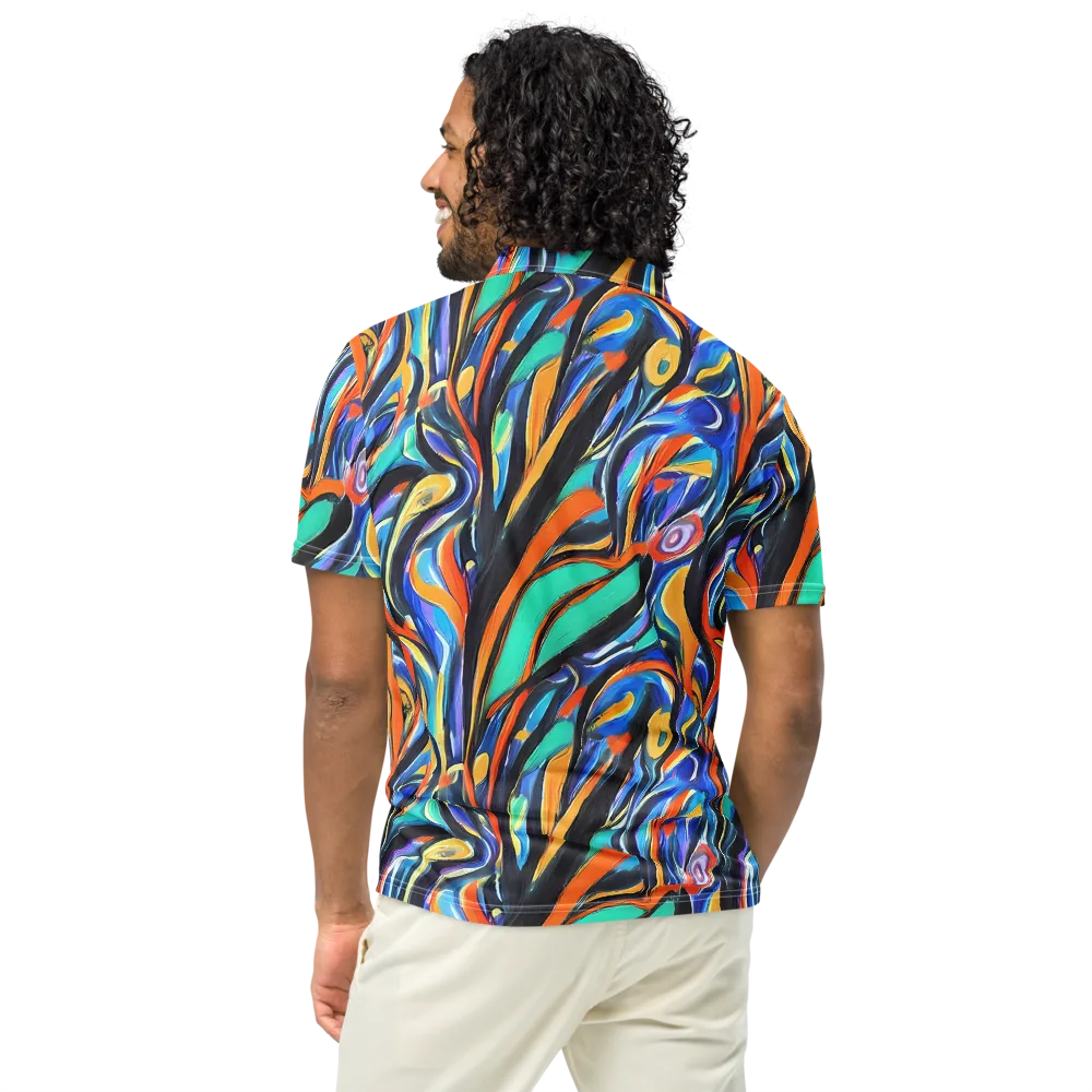 Carr's Whirl on Men's Slim Fit Polo Shirt — Back