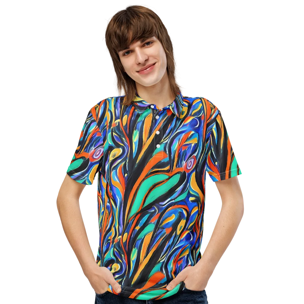 Carr's Whirl on Men's Slim Fit Polo Shirt — Front