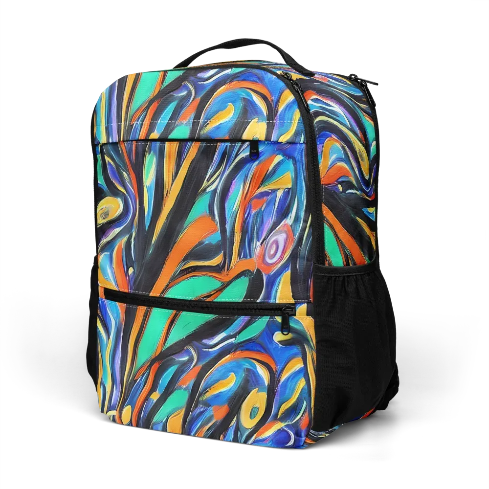 Carr's Whirl on Utility Backpack — Left Front