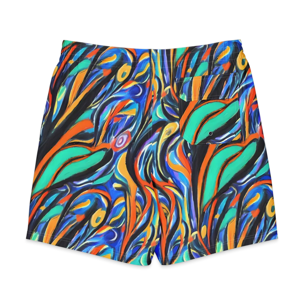 Carr's Whirl on Men's Board Shorts — Back