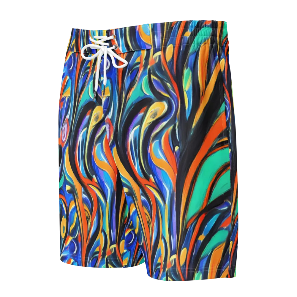 Carr's Whirl on Men's Board Shorts — Front