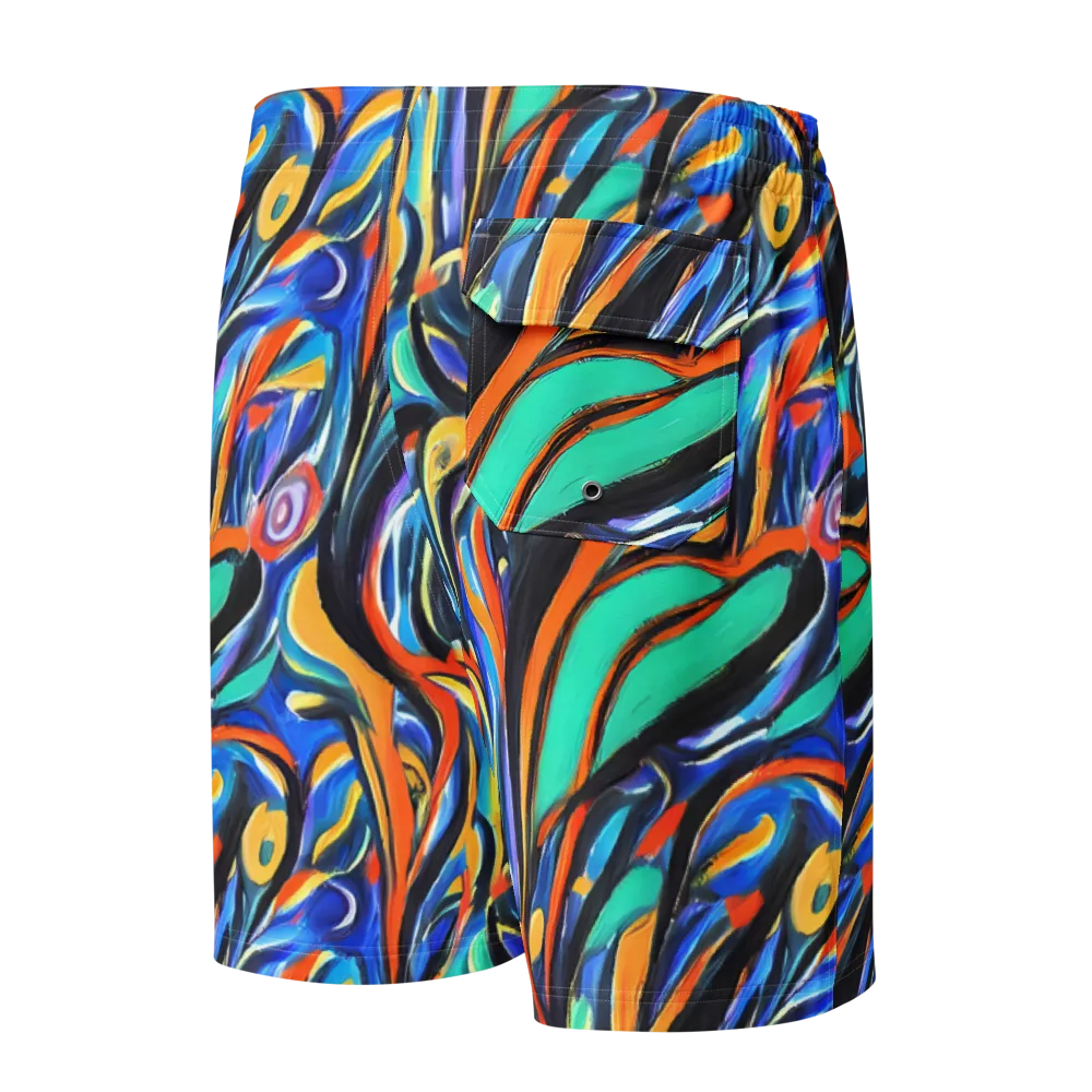 Carr's Whirl on Men's Board Shorts — Back