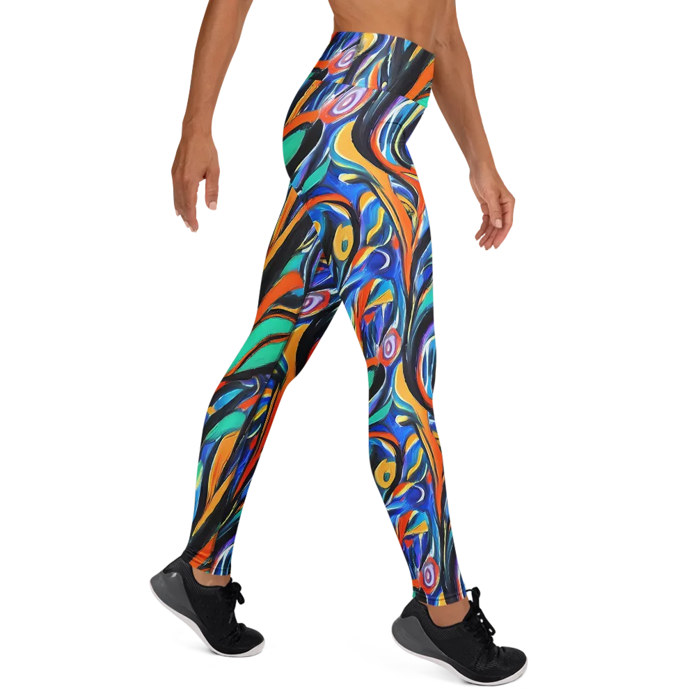 Carr's Whirl on Yoga Leggings — Right