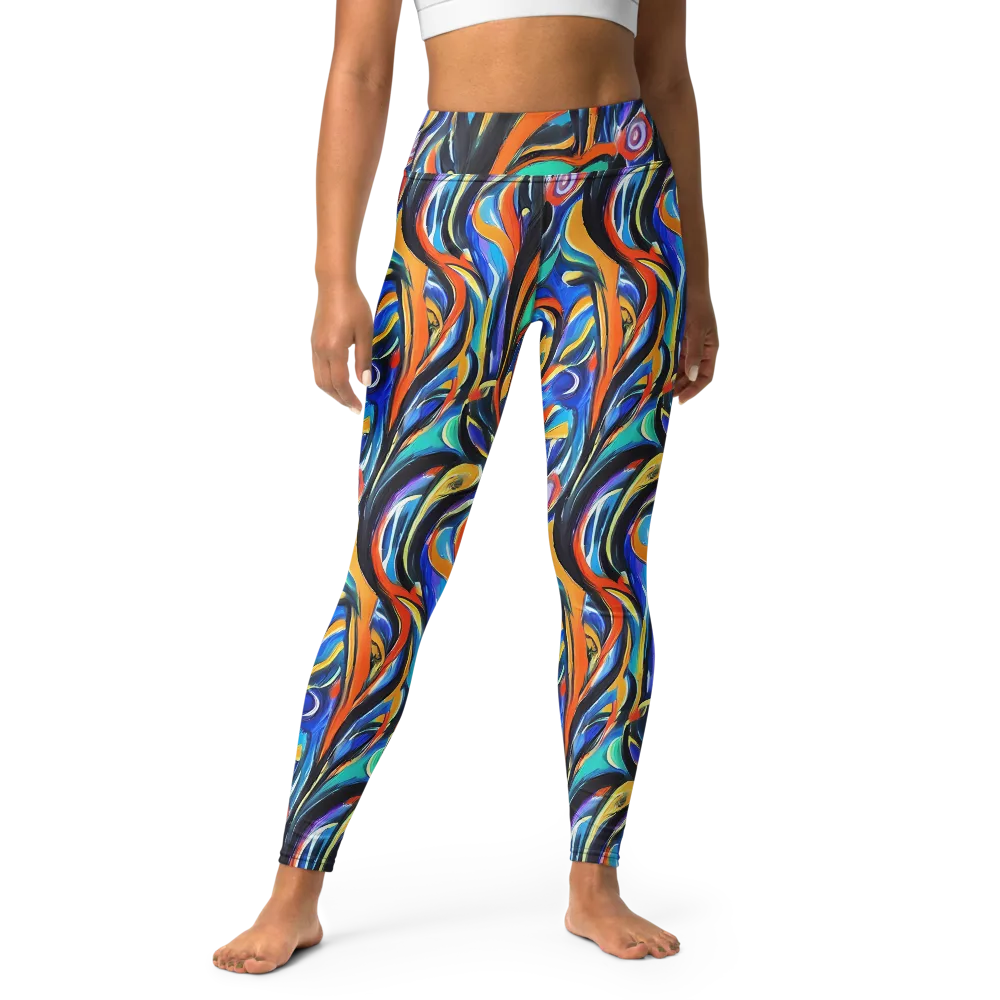 Carr's Whirl on Yoga Leggings — Front
