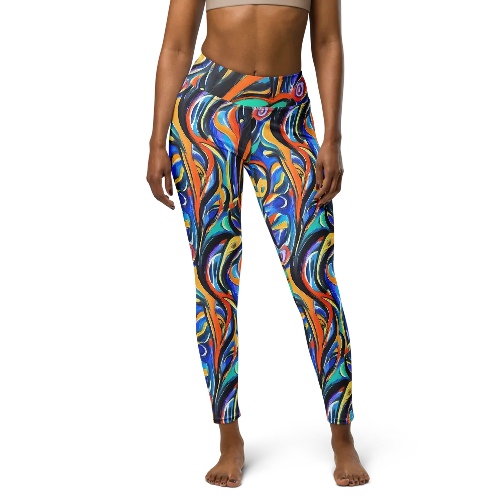 Carr's Whirl on Yoga Leggings — Front