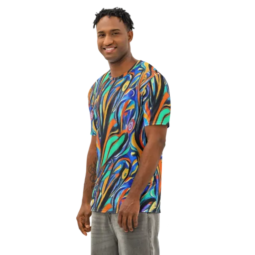 Carr's Whirl on a Men's Cotton Crew Neck T-Shirt