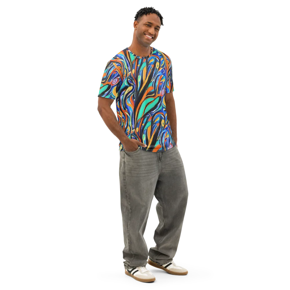Carr's Whirl on Men's Cotton Crew Neck T-Shirt — Right Front