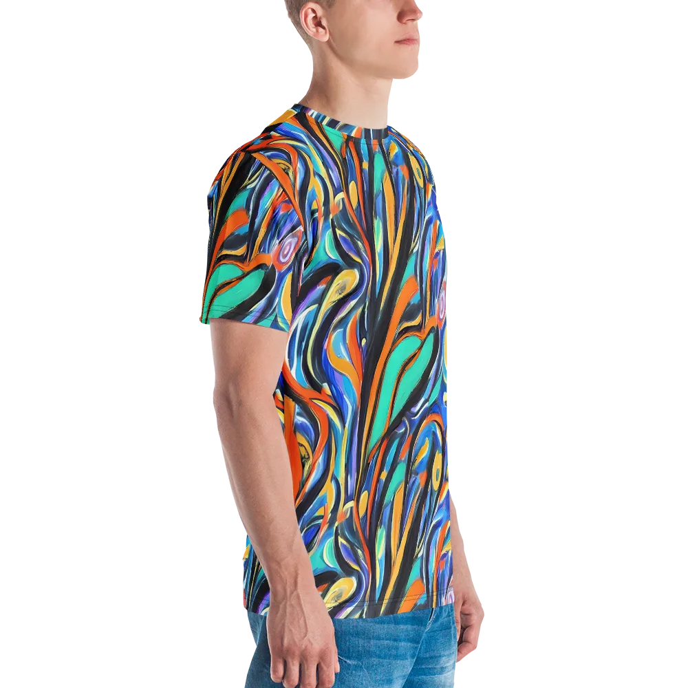 Carr's Whirl on Men's Crew Neck T-Shirt — Right