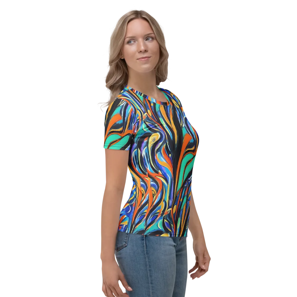 Carr's Whirl on Women's Crew Neck T-Shirt — Right