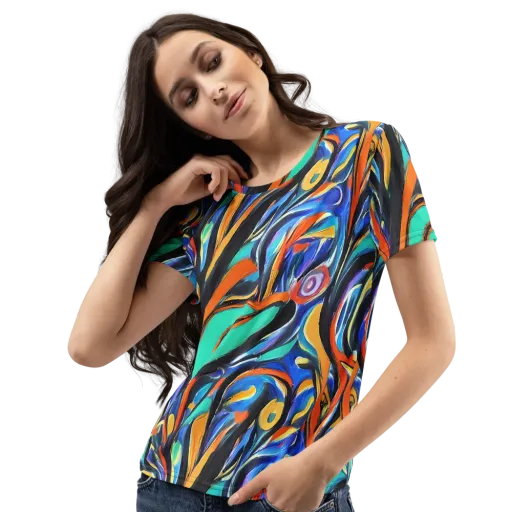 Carr's Whirl on a Women's Crew Neck T-Shirt