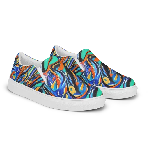 Carr's Whirl on a Men's Slip-On Canvas Shoes