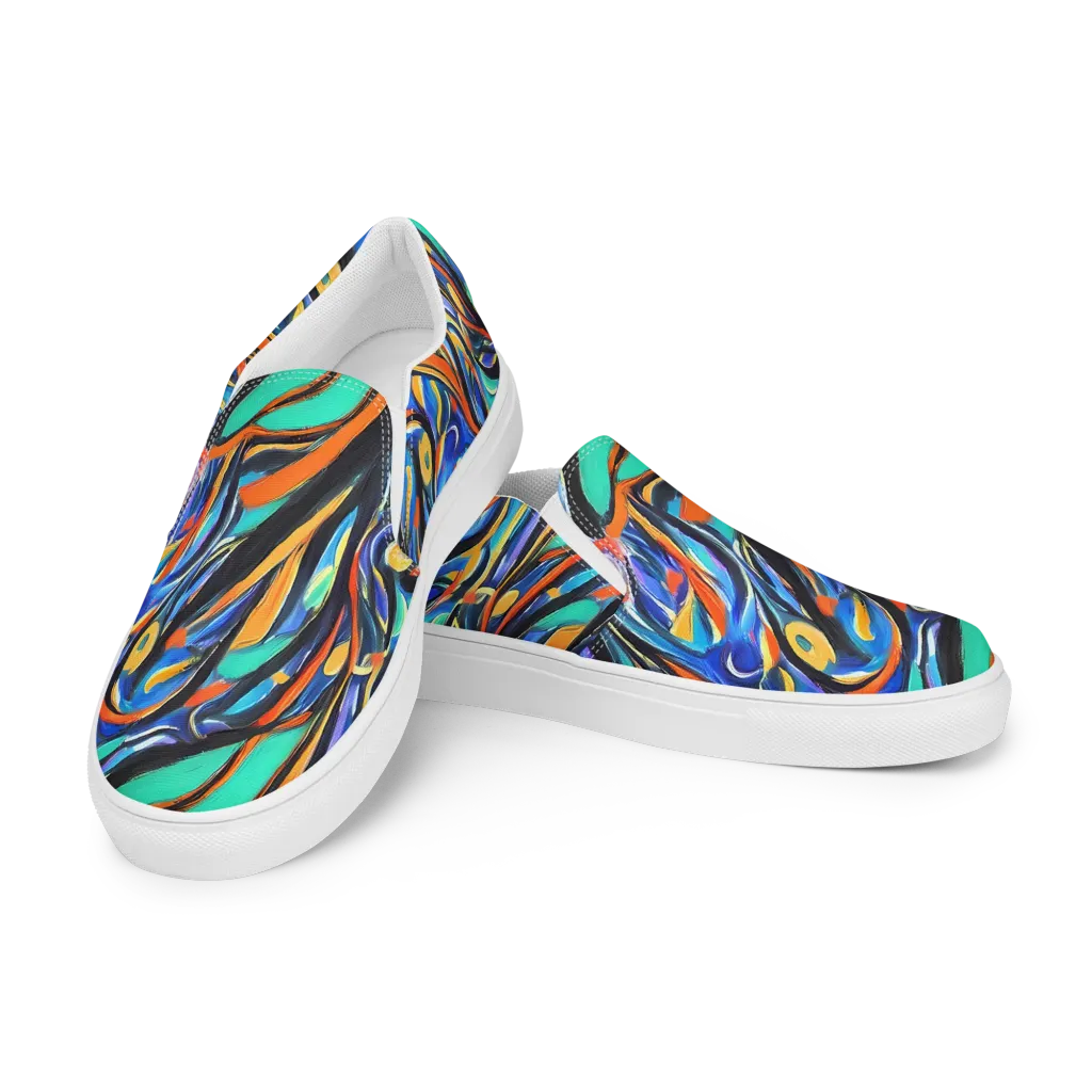 Carr's Whirl on Men's Slip-On Canvas Shoes — Left Front
